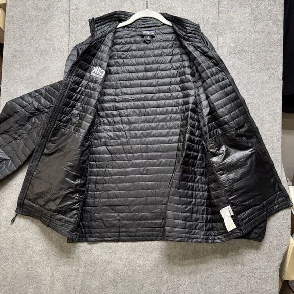 Patagonia Jacket Mens XL Black Nano Puff Down Water Resistant Lightweight Logo - Picture 7 of 14